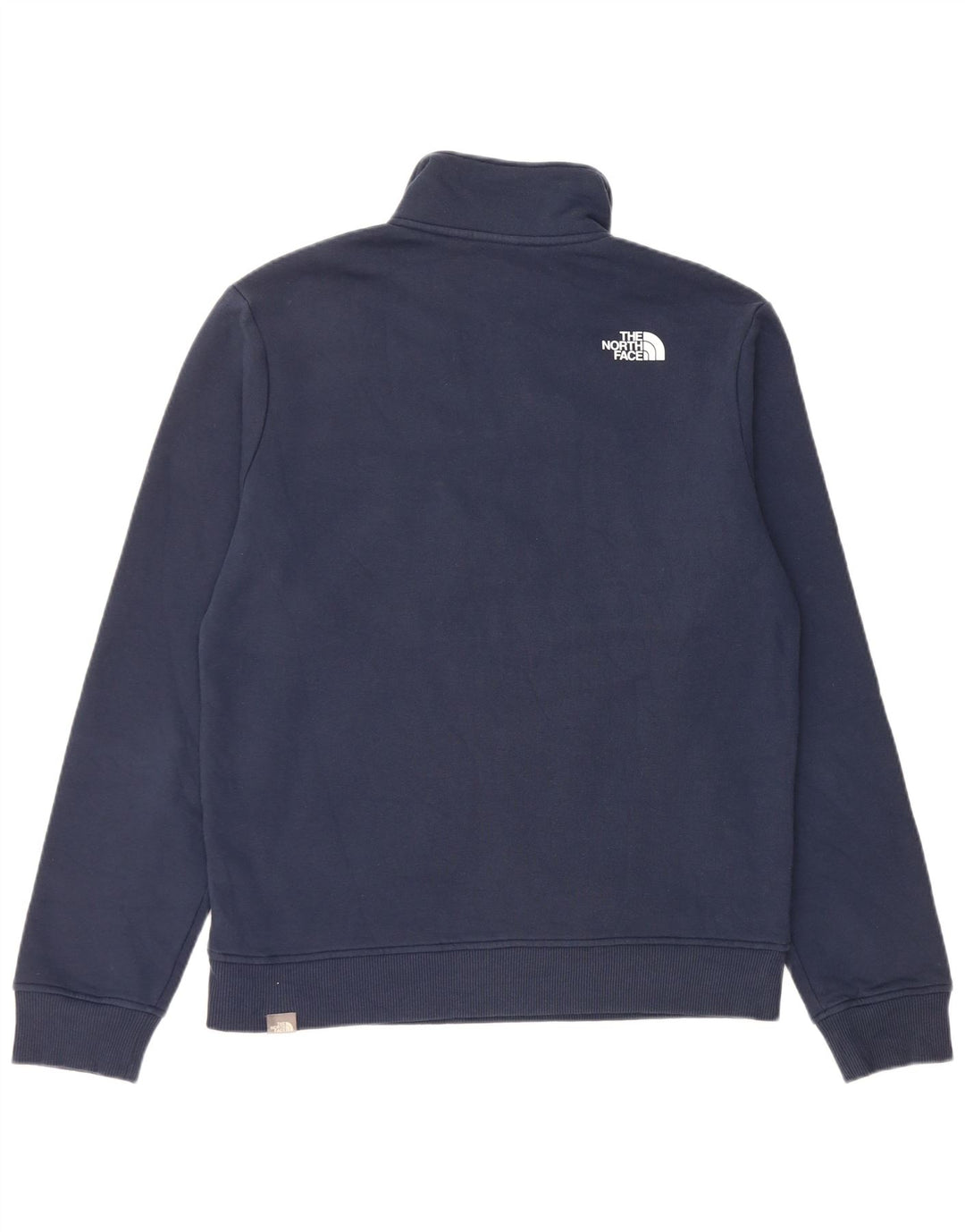 THE NORTH FACE Mens Graphic Sweatshirt Jumper Medium Navy Blue Colourblock