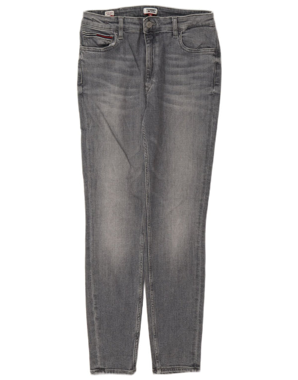 Tommy Hilfiger Womens High Rise Skinny Jeans W30 L30 Grey Cotton