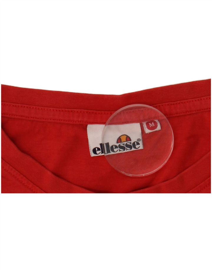 Ellesse Mens T-Shirt Top Medium Red