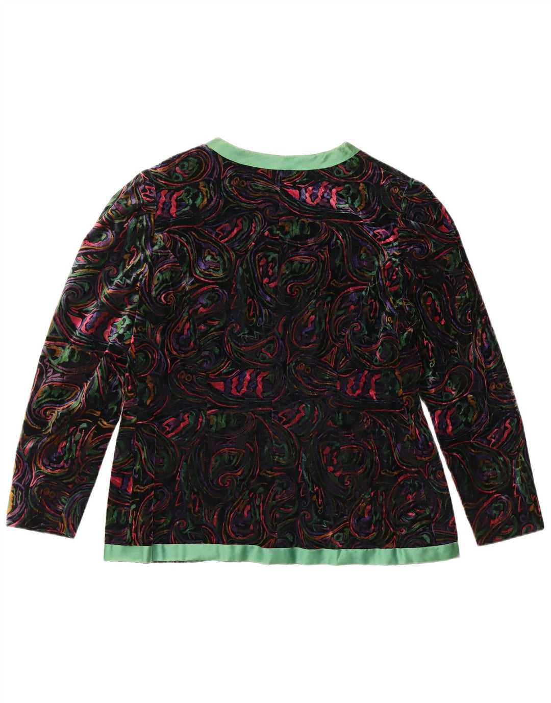 VINTAGE Womens 1 Button 2 Piece Skirt Set UK 12 Medium W32 Multicoloured