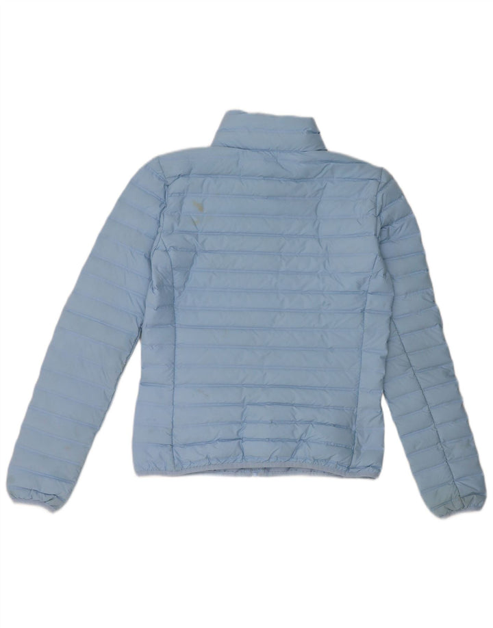 Adidas Womens Padded Jacket UK 4/6 XS Blue Polyester