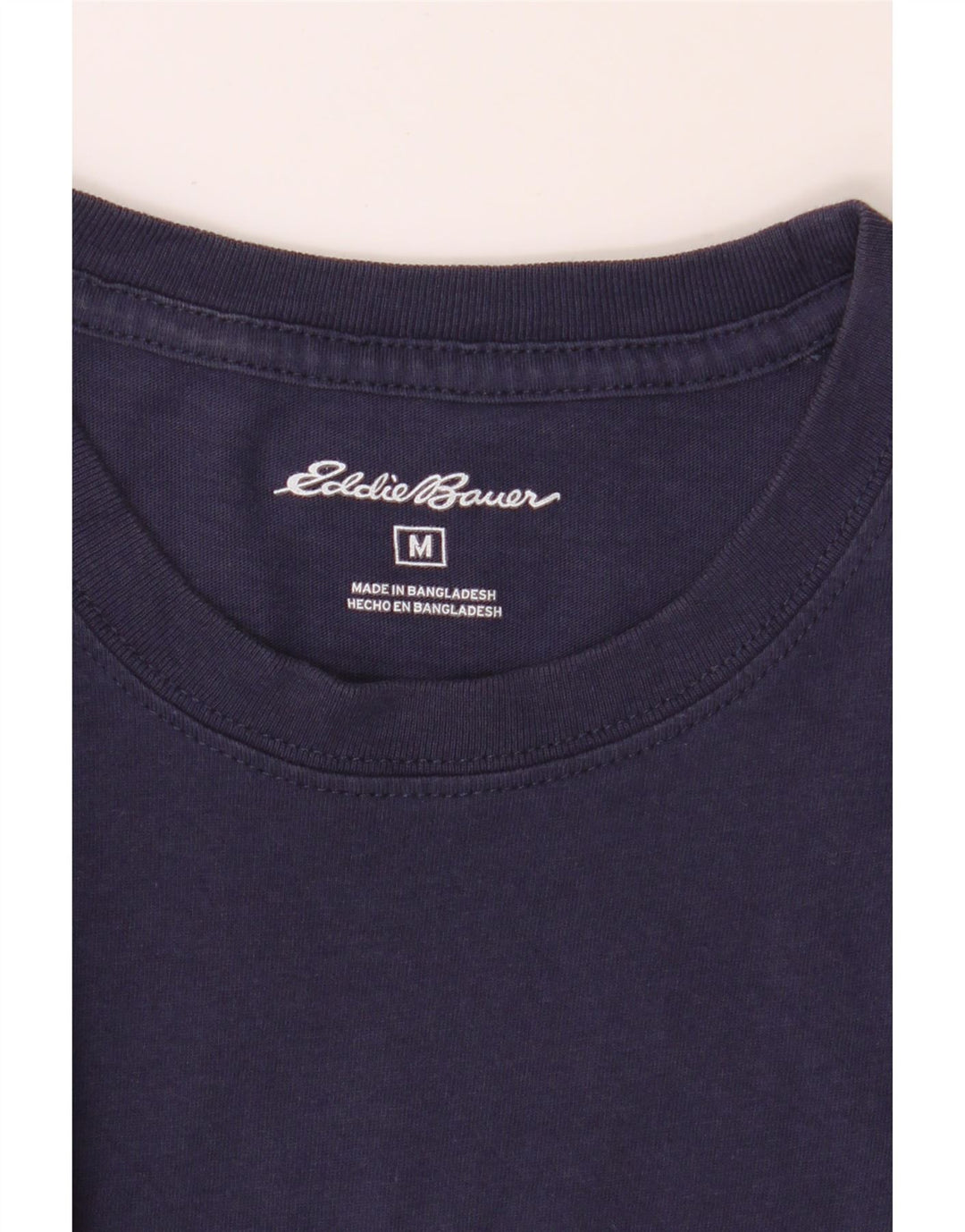 EDDIE BAUER Mens T-Shirt Top Medium Navy Blue Vintage Eddie Bauer and Second-Hand Eddie Bauer from Messina Hembry 