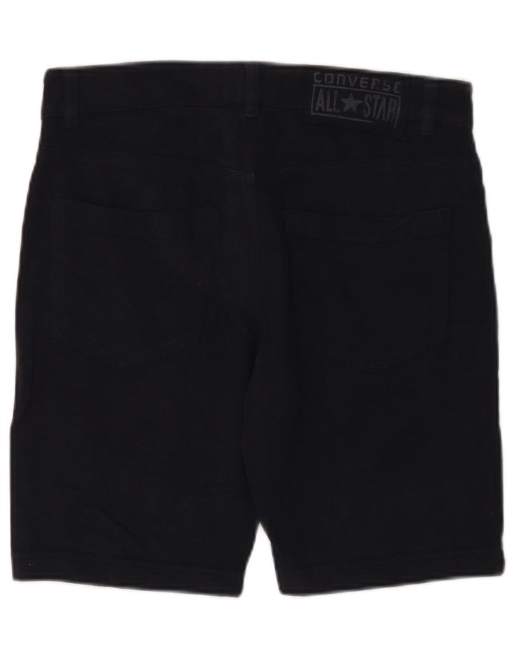 CONVERSE Mens Casual Shorts Small W29 Navy Blue Cotton