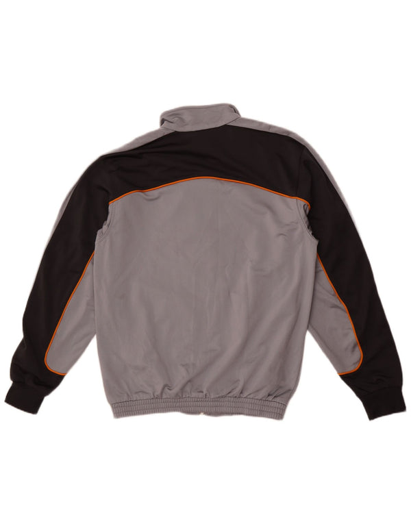 Adidas Mens Tracksuit Top Jacket UK 38/40 Medium Grey Colourblock Polyester