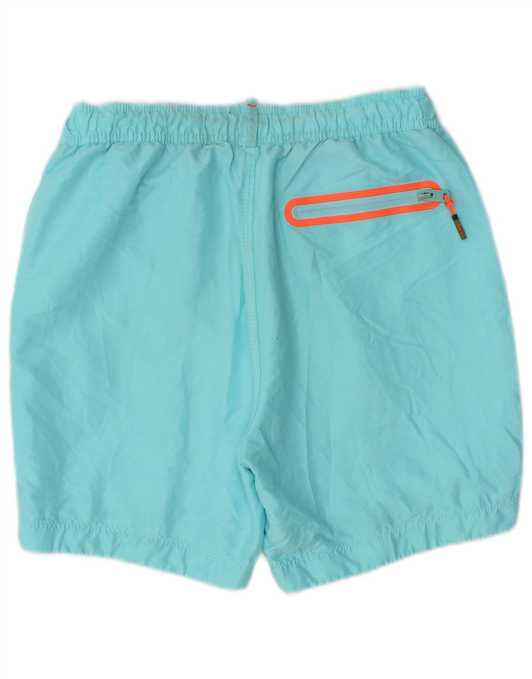 SUPERDRY Mens Graphic Swimming Shorts Medium  Turquoise Polyester