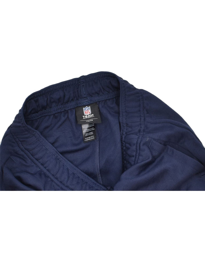 NFL Boys Tracksuit Trousers 10-11 Years Medium Navy Blue Polyester | Vintage | Thrift | Second-Hand | Used Clothing | Messina Hembry 