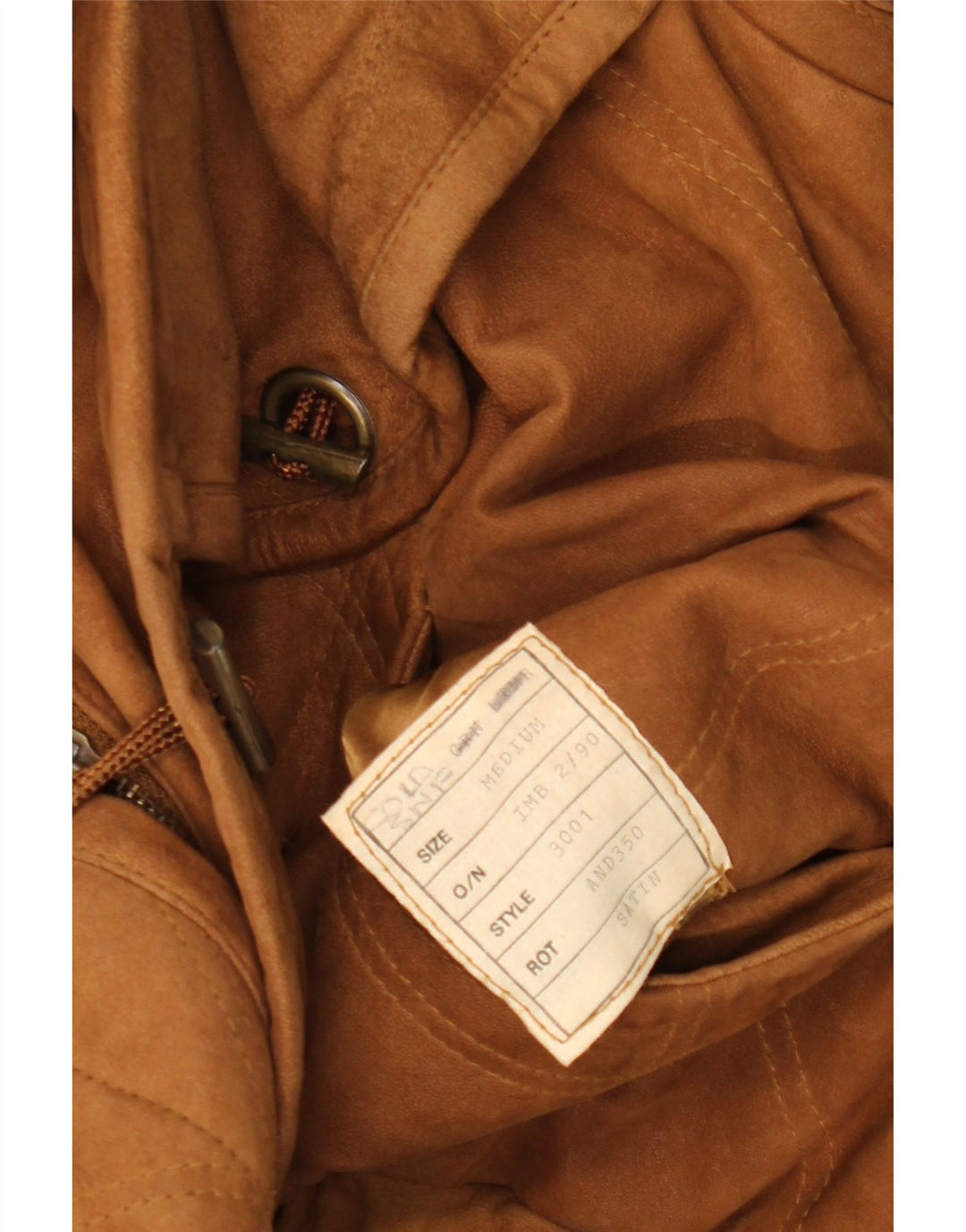 STERLING Mens Duffle Bomber Jacket UK 38 Medium Brown Vintage Sterling and Second-Hand Sterling from Messina Hembry 