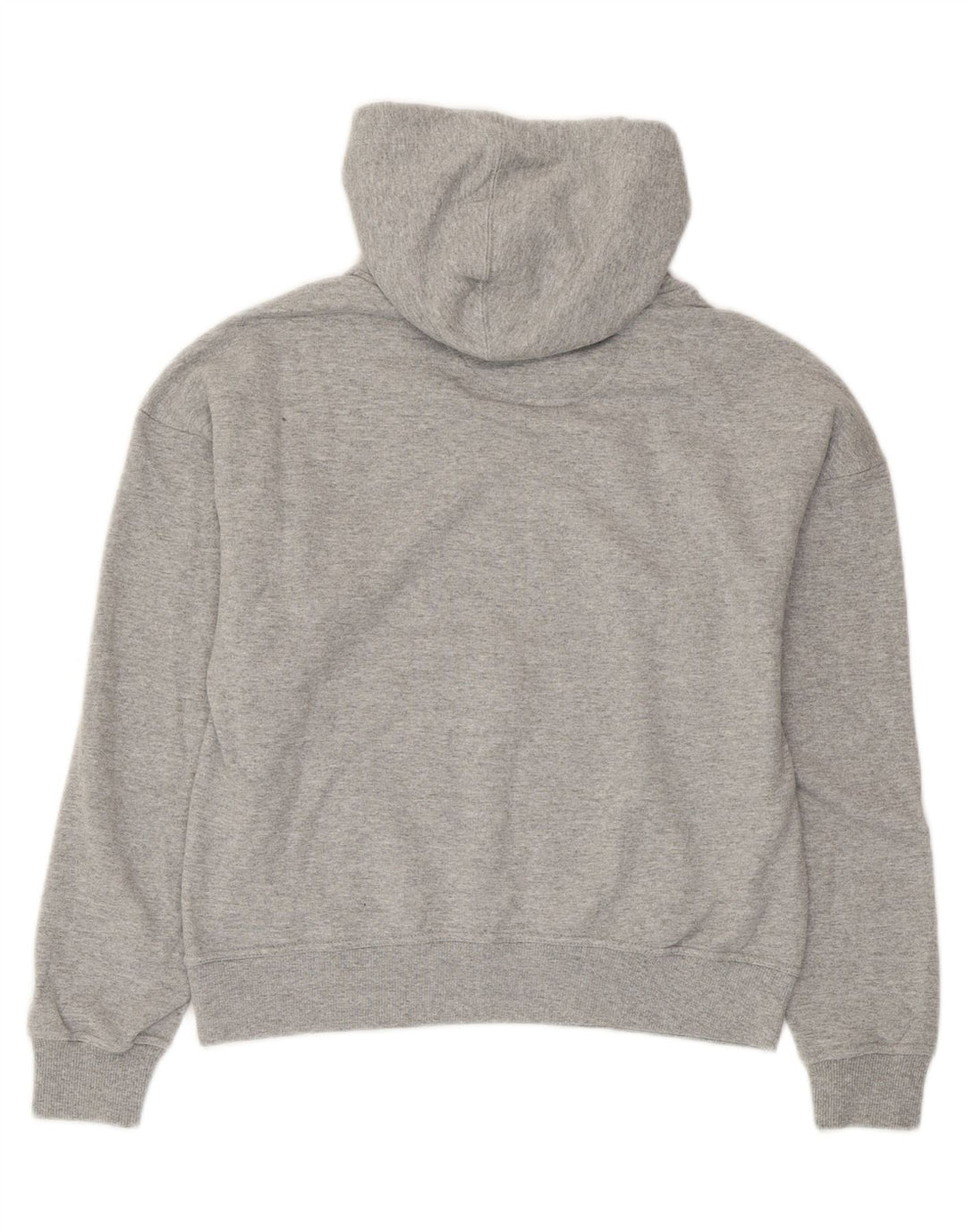 CHAMPION Womens Oversized Hoodie Jumper UK 6 XS Grey Cotton