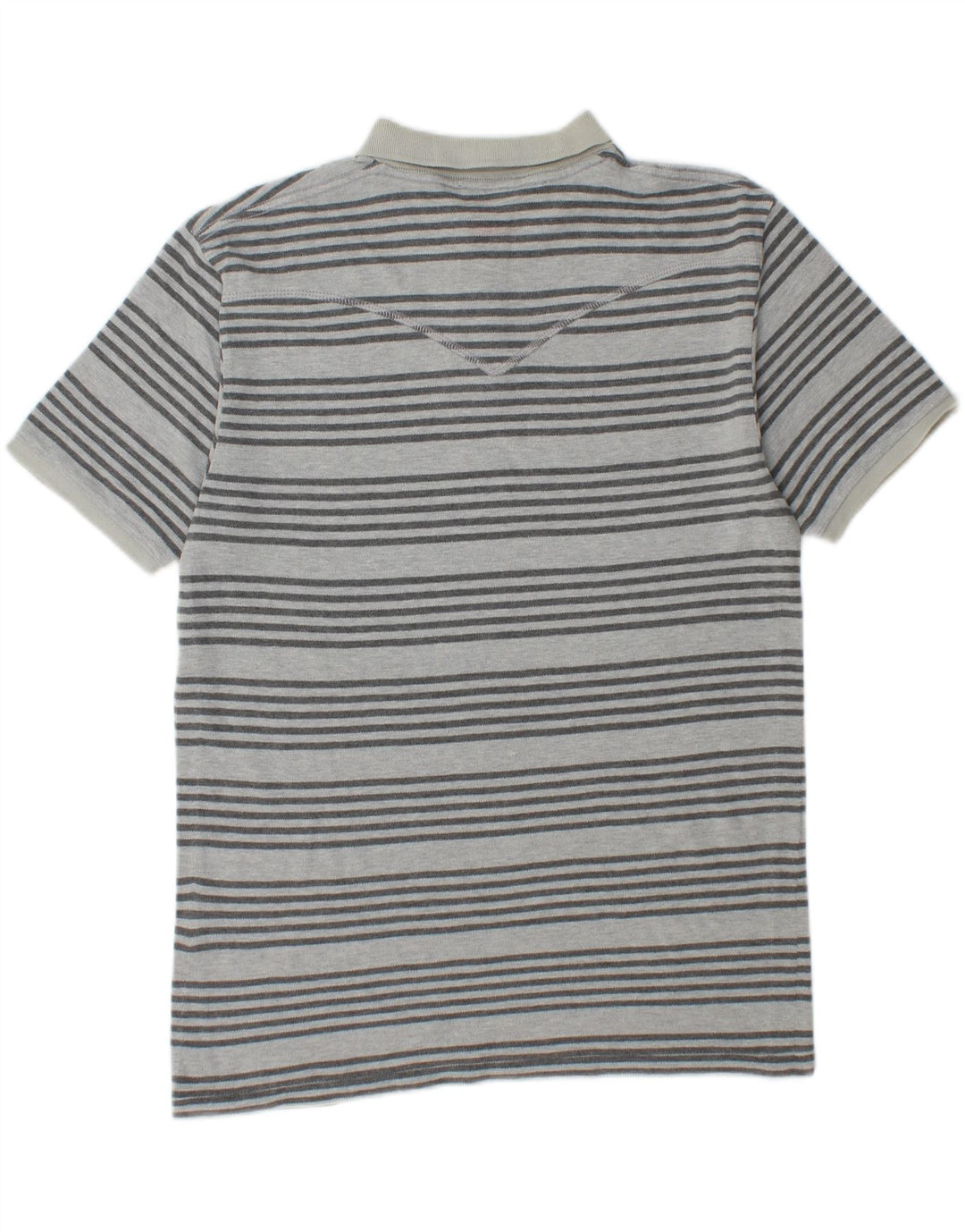 LEVI'S Mens Polo Shirt Medium Blue Striped Cotton