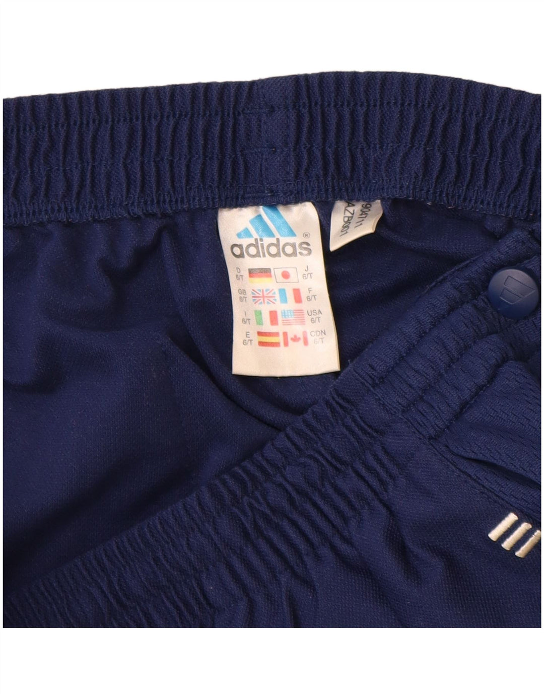 ADIDAS Mens Climalite Tracksuit Trousers Large  Navy Blue Colourblock