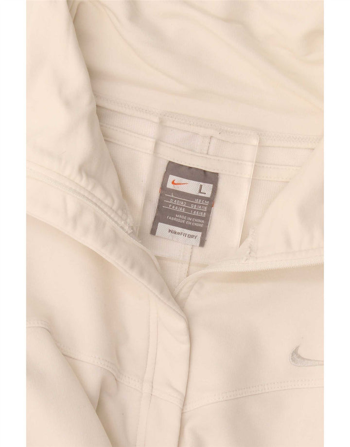 Nike Womens Tracksuit Top Jacket UK 14/16 Large White