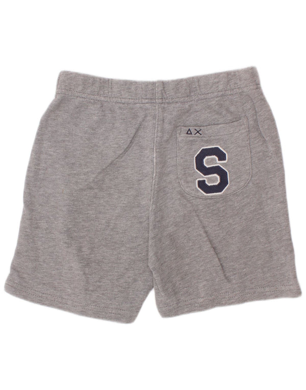Sun68 Boys Graphic Sport Shorts 3-4 Years Grey Flecked Cotton
