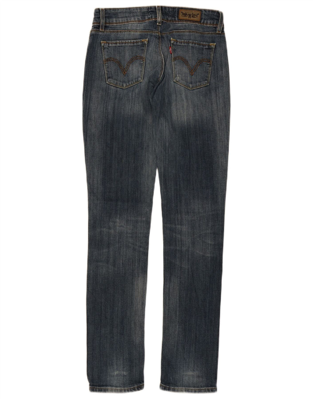 LEVI'S Womens 571 Slim Jeans W28 L33 Blue