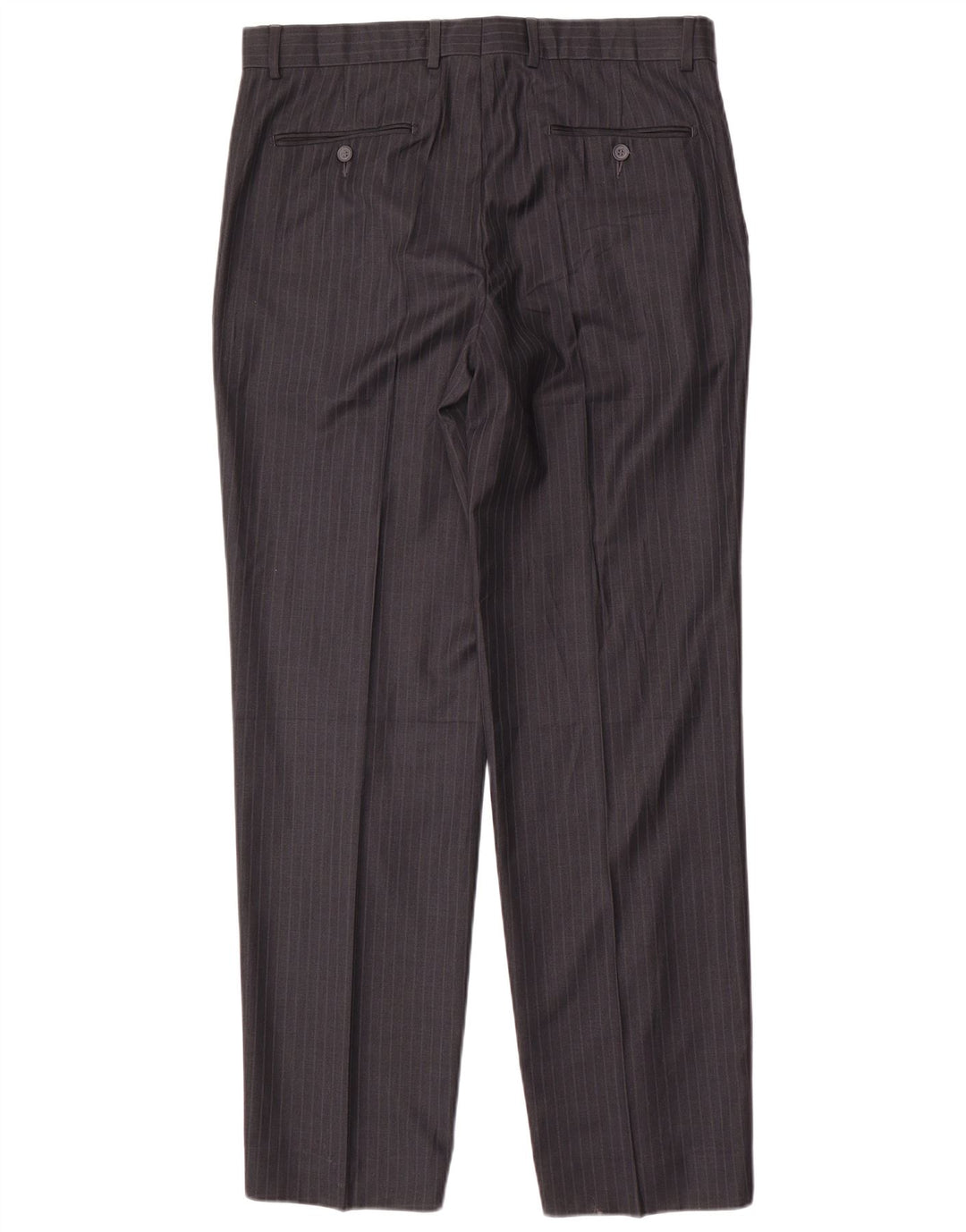 Giorgio Santi Mens 3 Button 2 Piece Suit IT 52 XL W34 L33 Black Striped