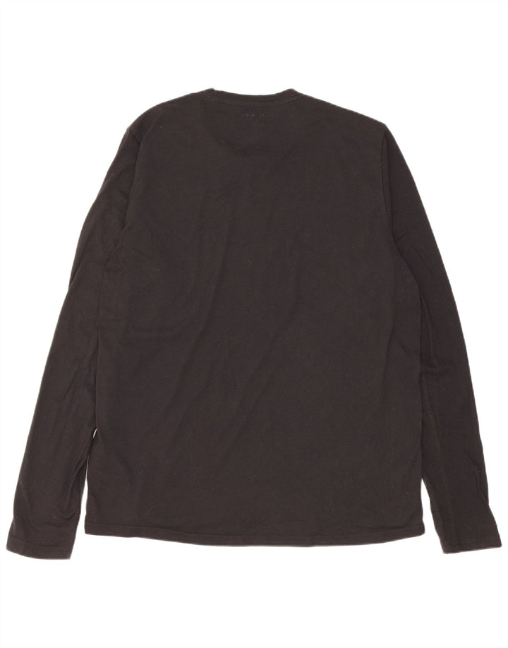 Adidas Mens Aeroready Graphic Top Long Sleeve Large Black Polyester