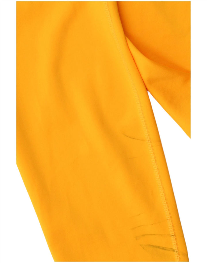 Nike Womens Dri Fit Leggings UK 8 Small Yellow Polyester