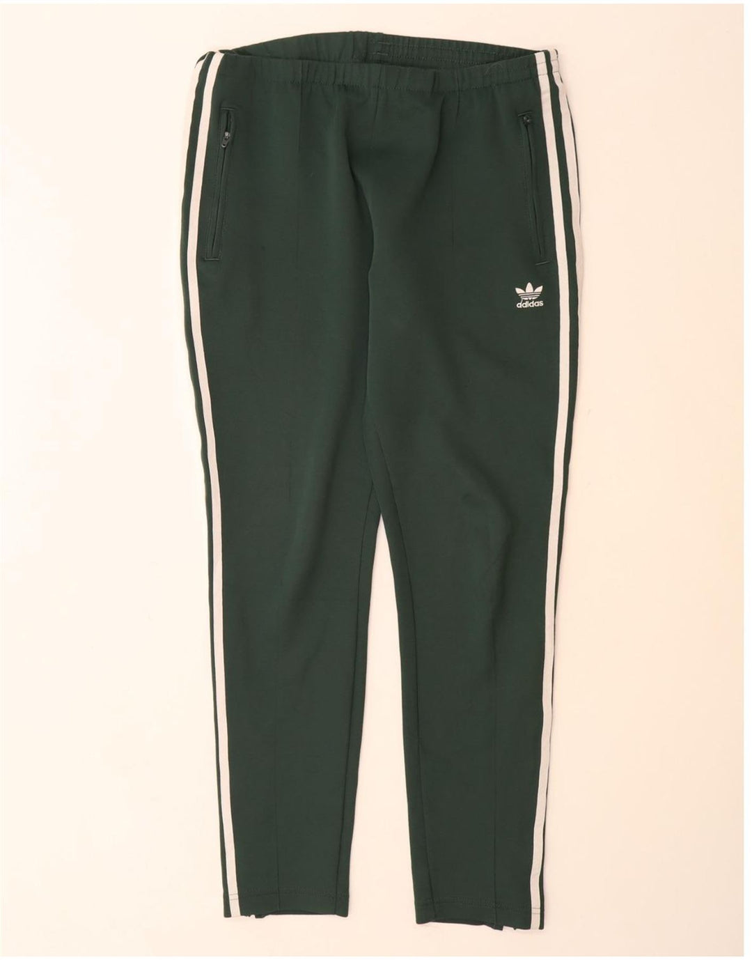 ADIDAS Womens Tracksuit Trousers UK 12 Medium Green