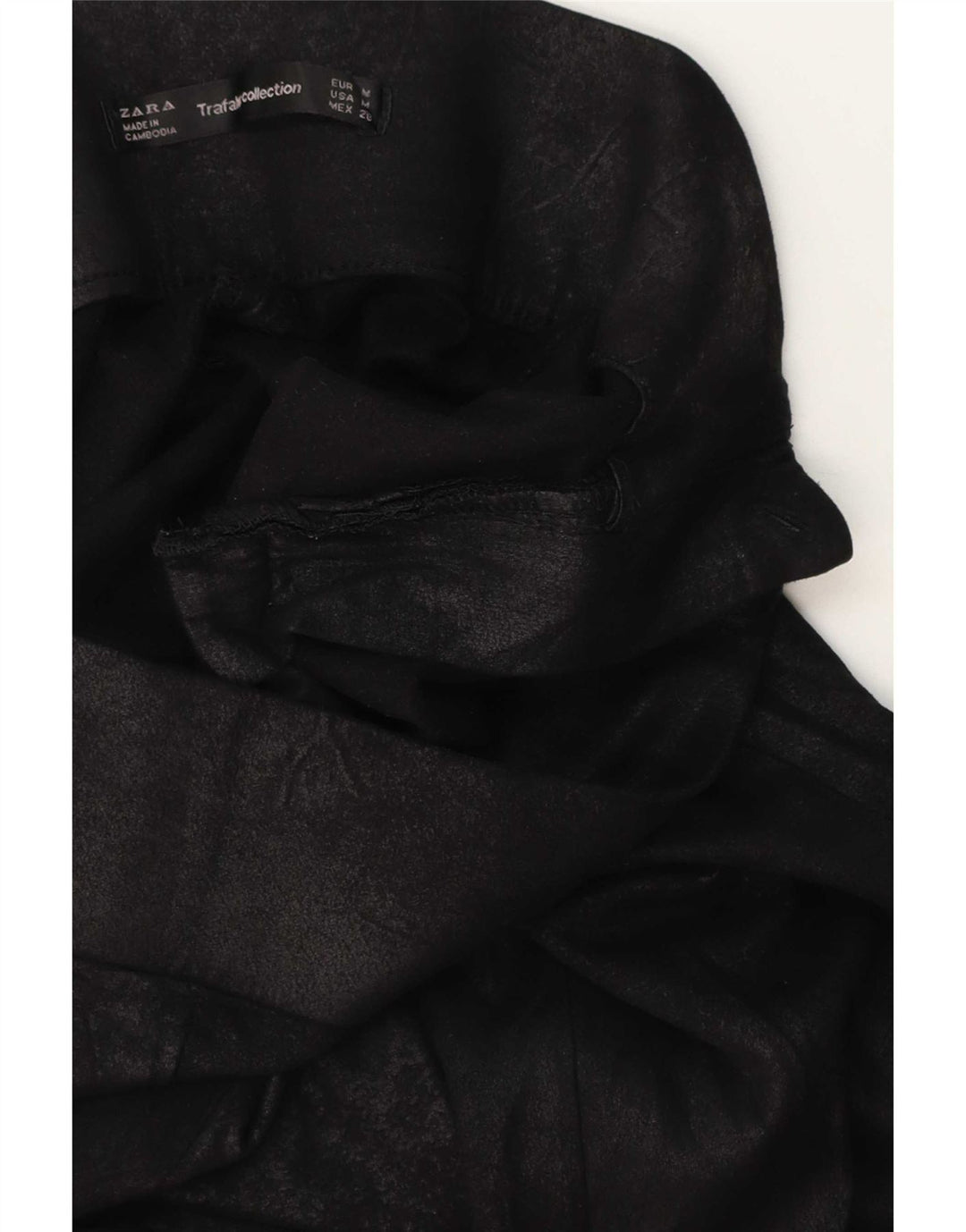 Zara Womens Trafaluc Leggings UK 12 Medium Black