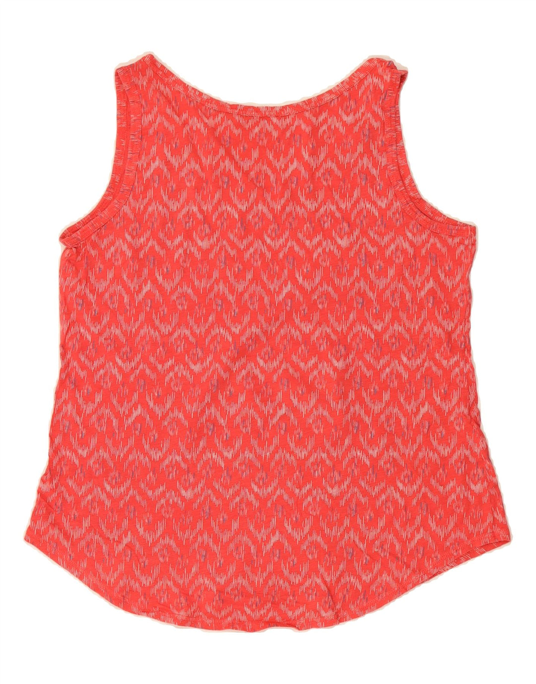 EDDIE BAUER Womens Vest Top UK 14 Large Red Chevron Vintage Eddie Bauer and Second-Hand Eddie Bauer from Messina Hembry 