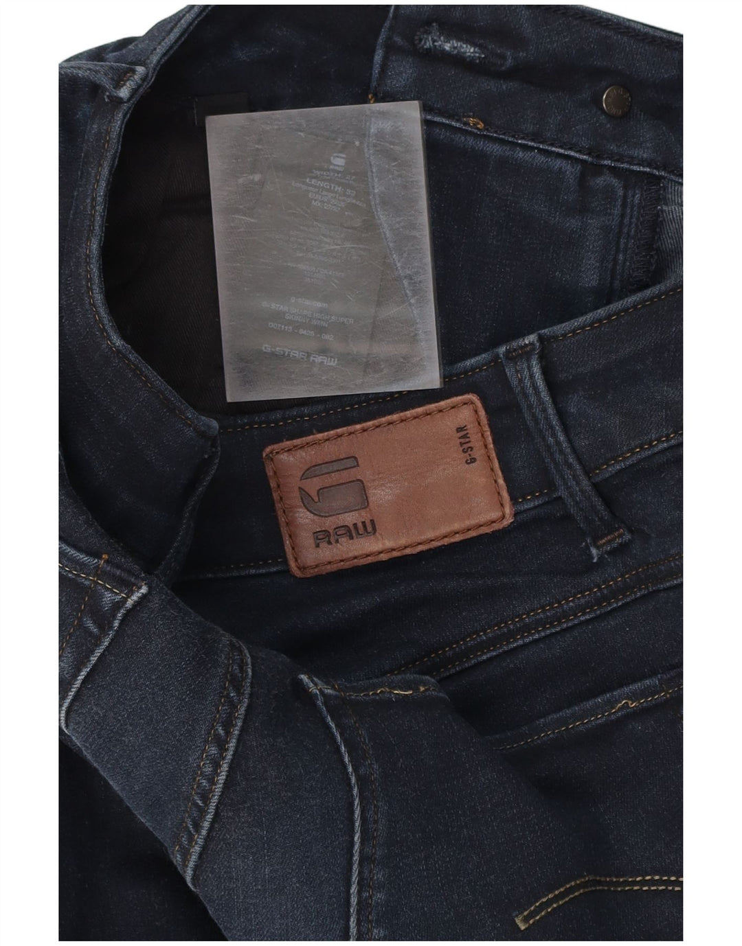 G-STAR Womens Super Skinny Jeans W27 L32  Navy Blue Cotton