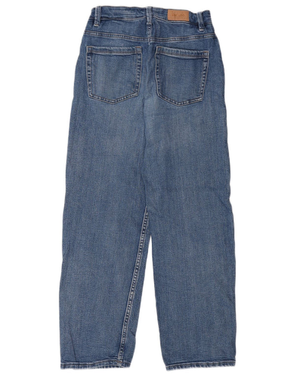 Marks & Spencer Womens Loose Jeans UK 6 XS W25 L28 Blue Cotton