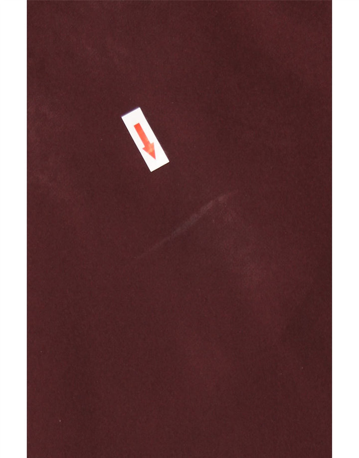 Zara Womens Long Sleeve Tunic Top UK 14 Medium Burgundy