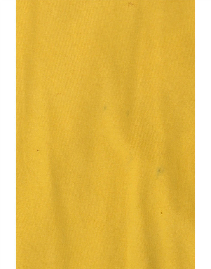Puma Mens Graphic T-Shirt Top 2XL Yellow Cotton
