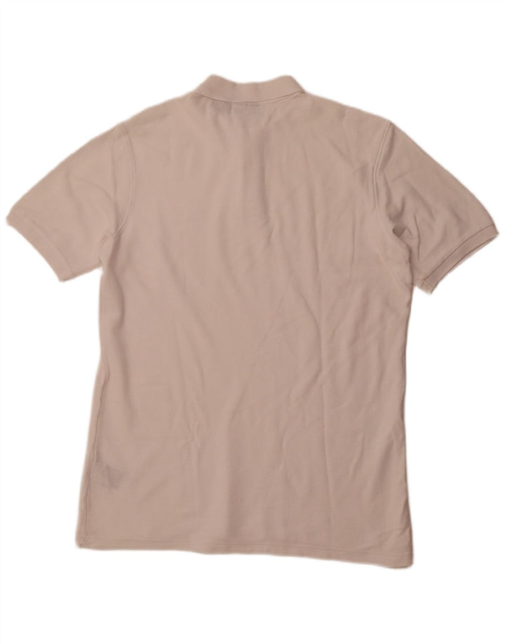 FILA Mens Polo Shirt XL Off White Cotton