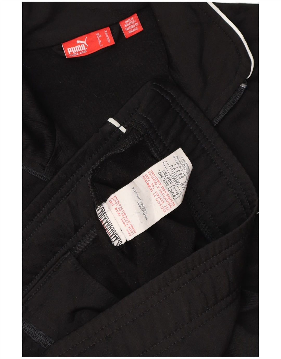 PUMA Womens Tracksuit Top Jacket UK 12 Medium Black Colourblock Polyester