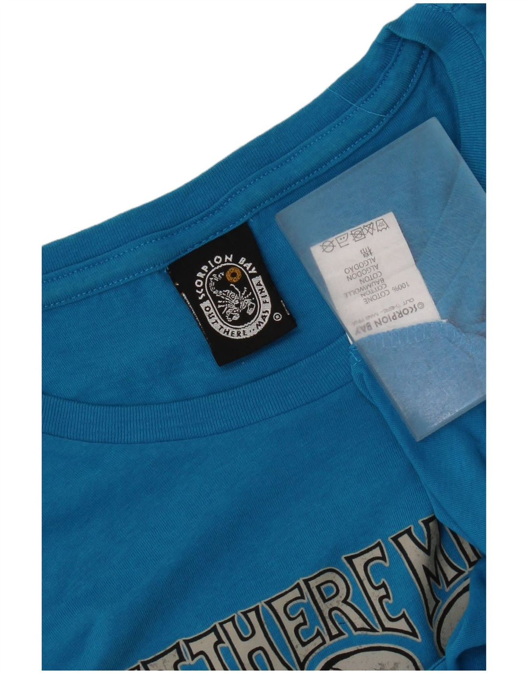 Scorpion Bay Mens Graphic T-Shirt Top Large Blue Cotton