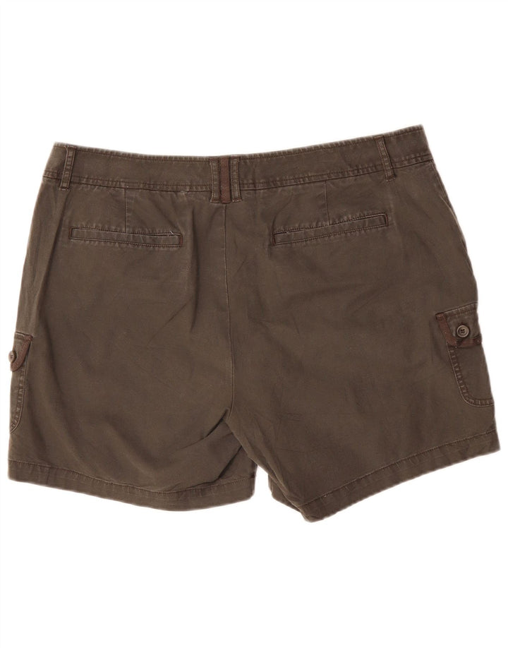DOCKERS Womens Cargo Shorts US 16 2XL W38  Grey Cotton