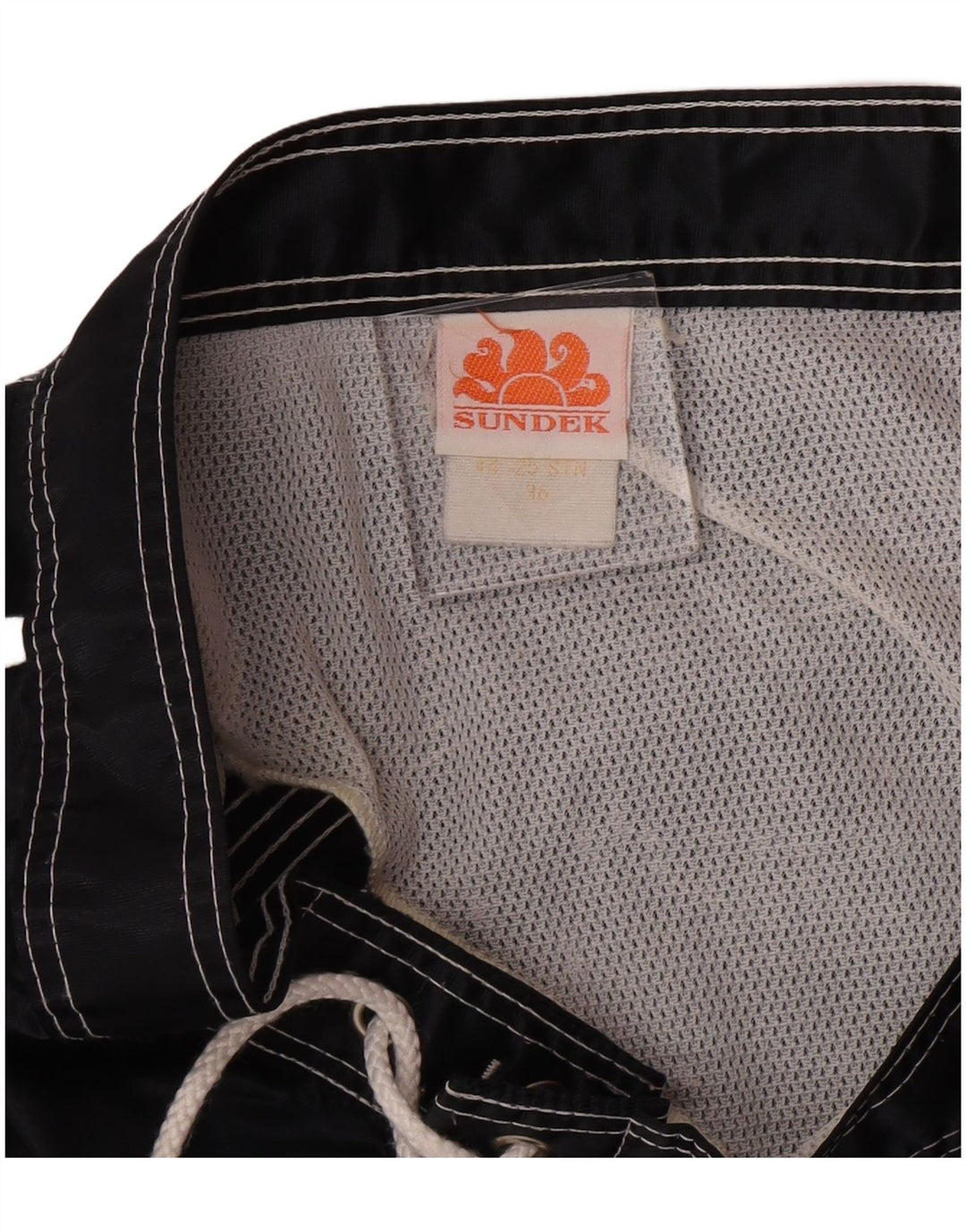 Sundek Mens Swimming Shorts Large  Black Nylon