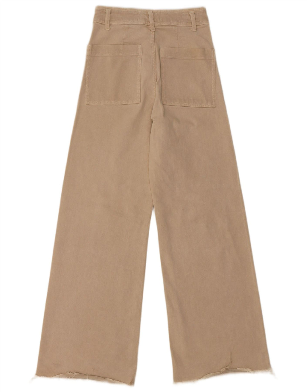 ZARA Womens The Marine High Waist Wide Leg Jeans EU 34 2XS W24 L29 Beige