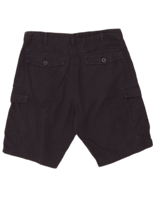 Mountain Warehouse Mens Cargo Shorts W30 Medium Navy Blue Cotton