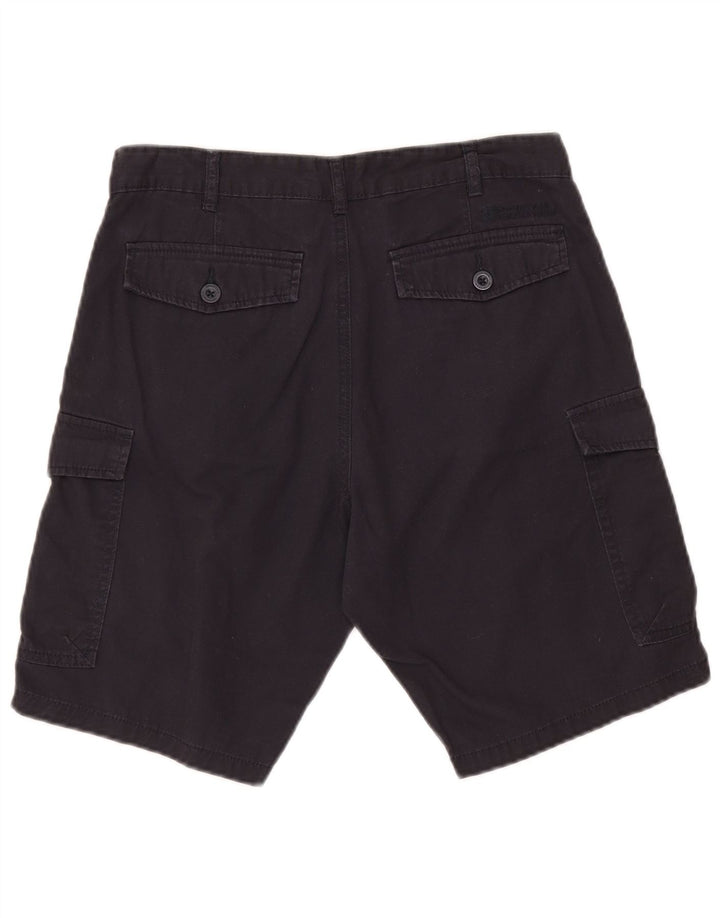 Mountain Warehouse Mens Cargo Shorts W30 Medium Navy Blue Cotton
