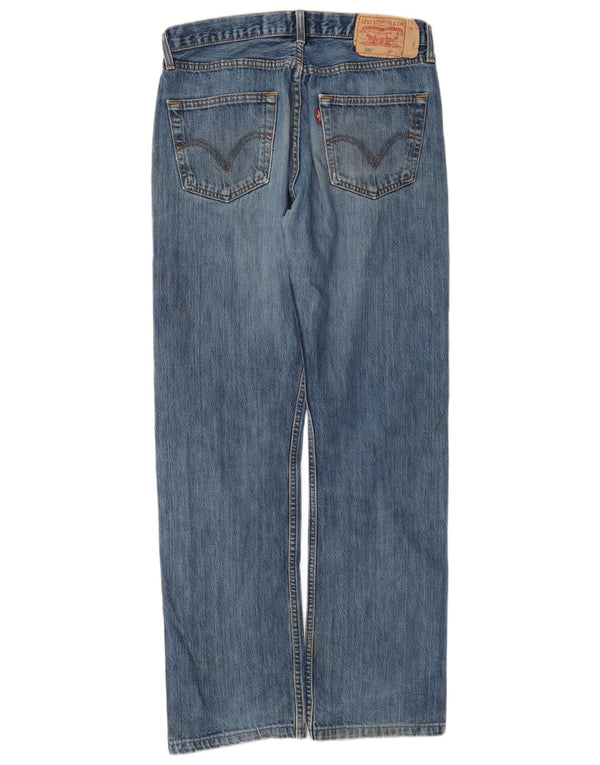 Levi's Mens 501 Straight Jeans W33 L36 Blue Cotton