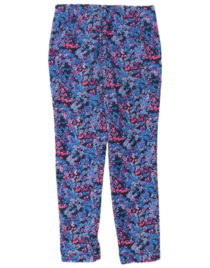 BODEN Womens Slim Chino Trousers UK 12 Medium W30 L28 Multicoloured Floral