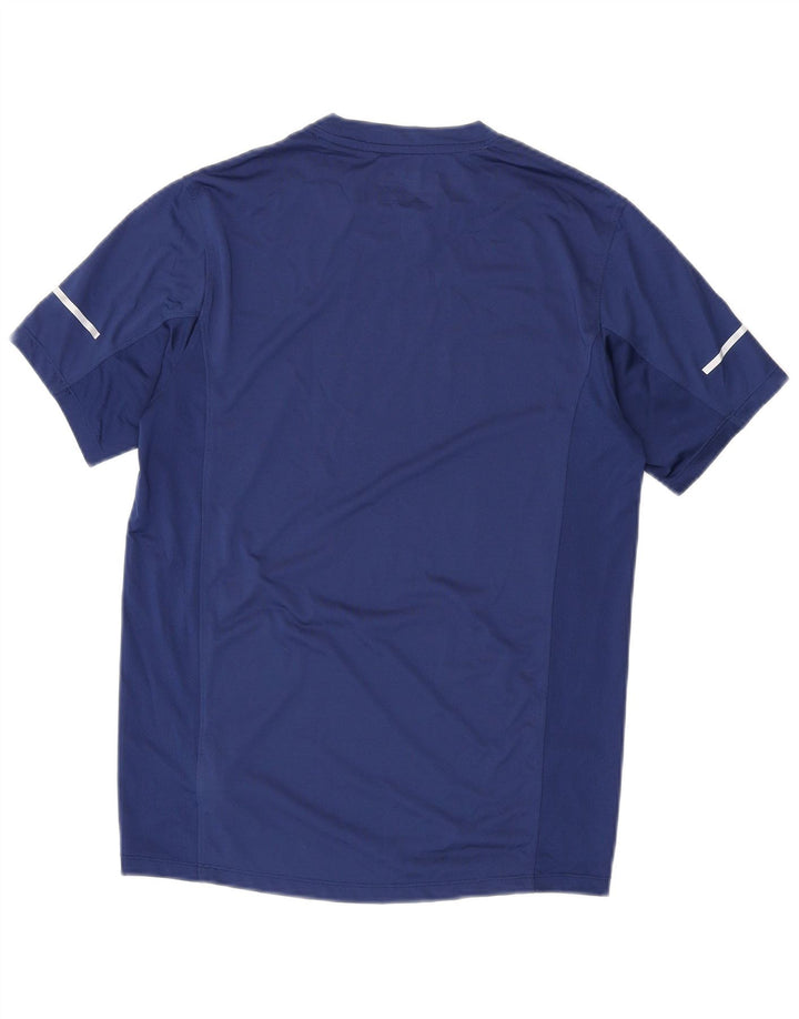 New Balance Mens T-Shirt Top Small Navy Blue Polyester