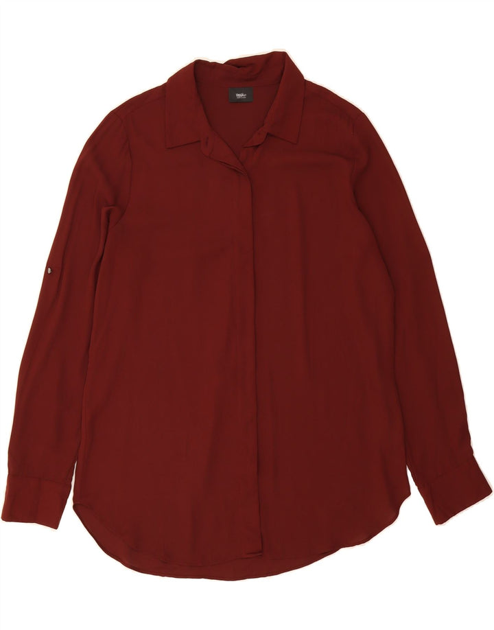 MOSSIMO Womens Tall Shirt UK 20 XL Burgundy Polyester Vintage Mossimo and Second-Hand Mossimo from Messina Hembry 