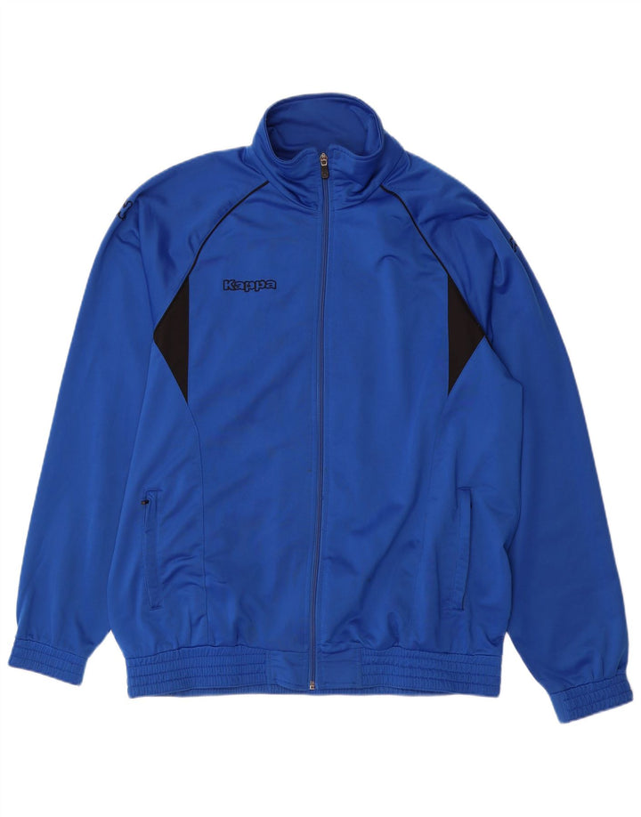 KAPPA Mens Tracksuit Top Jacket XL Blue Colourblock Polyester