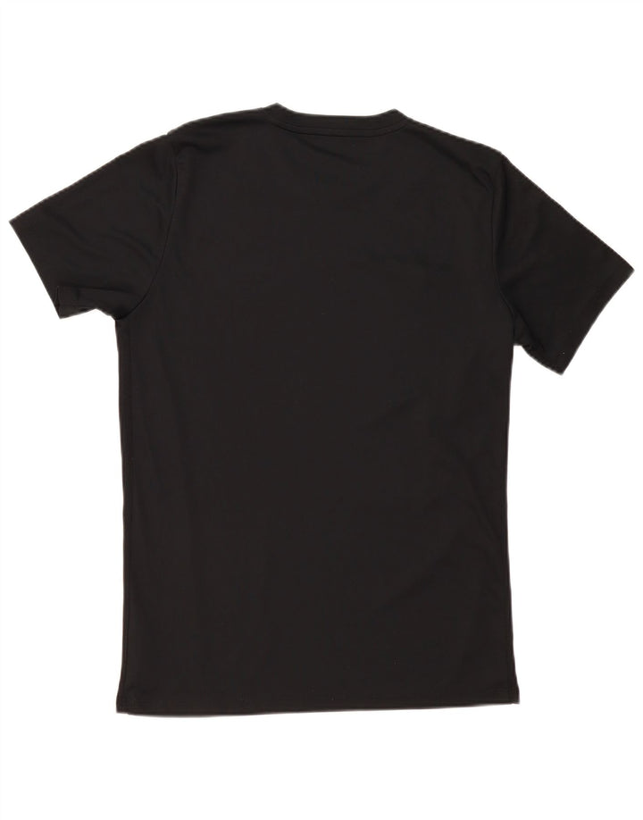 NIKE Mens Dri Fit T-Shirt Top Medium Black Polyester