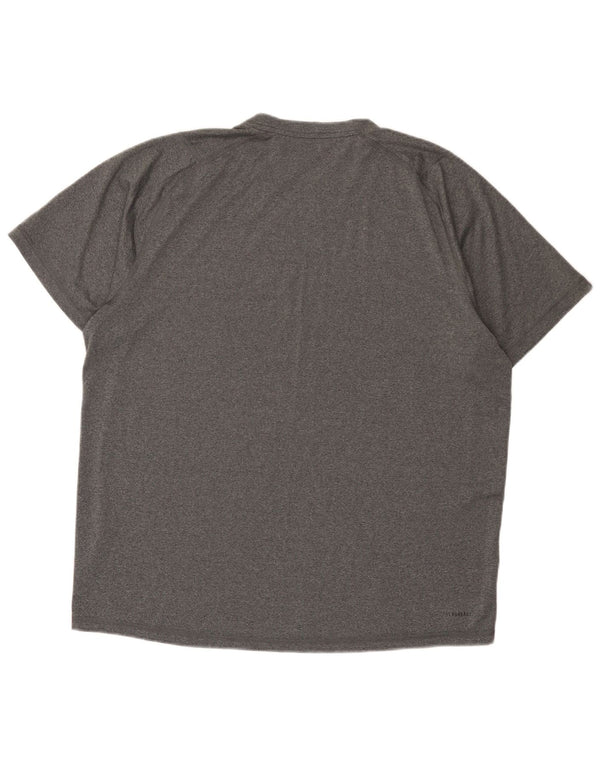 Adidas Mens Aeroready T-Shirt Top XL Grey Polyester
