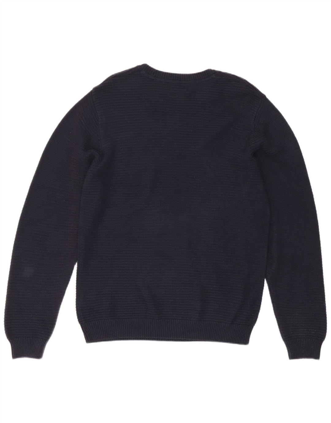 Marks & Spencer Mens Crew Neck Jumper Sweater Medium Navy Blue Cotton