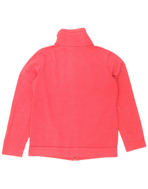 Champion Womens Graphic Tracksuit Top Jacket UK 14 Large Pink Cotton