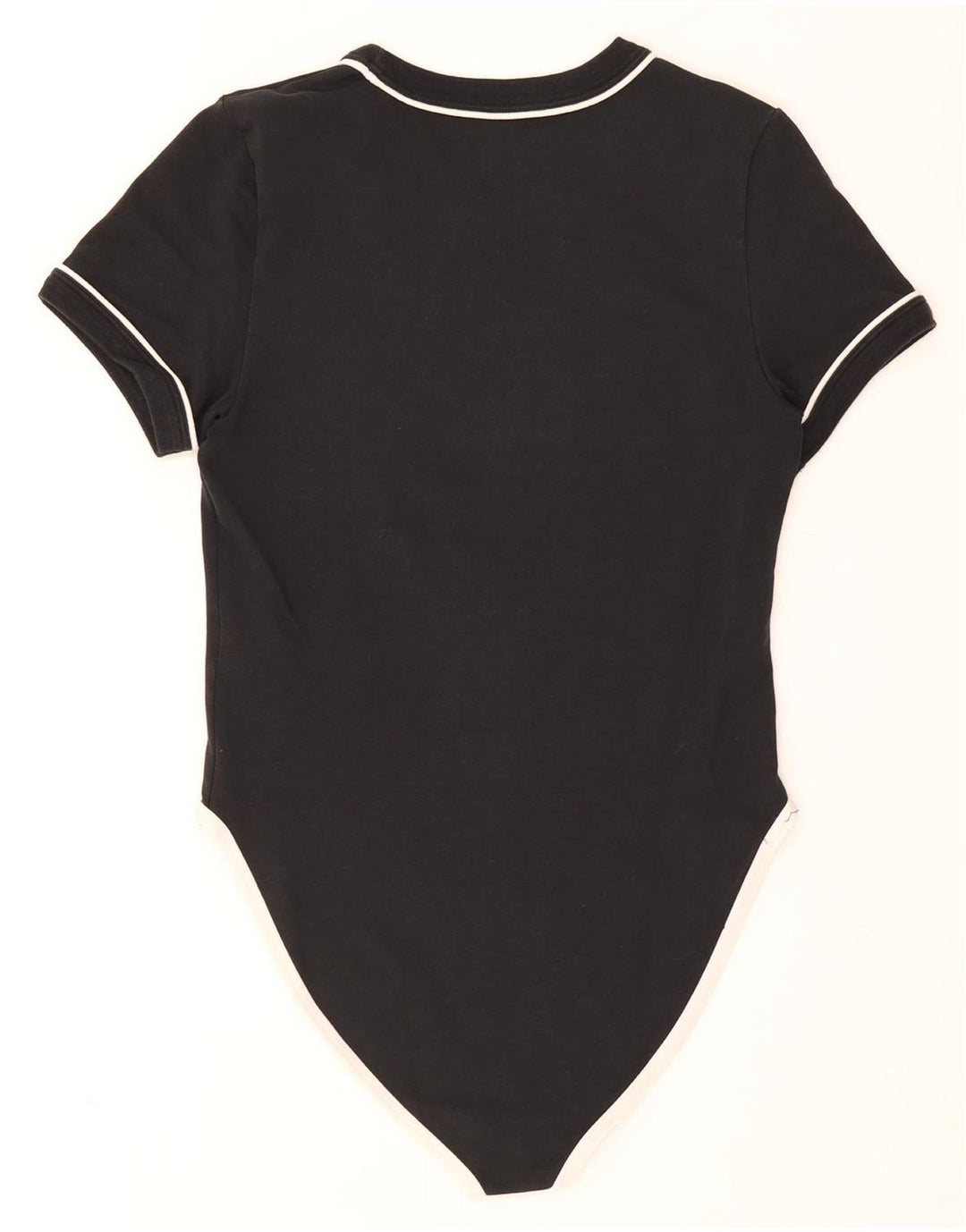Nike Womens Graphic Bodysuit UK 12 Medium Black Cotton