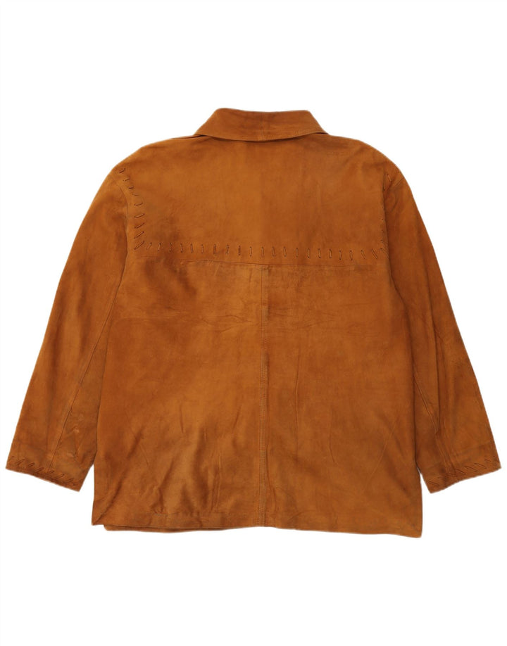 Conbipel Womens Oversized Suede Jacket IT 46 Large Brown