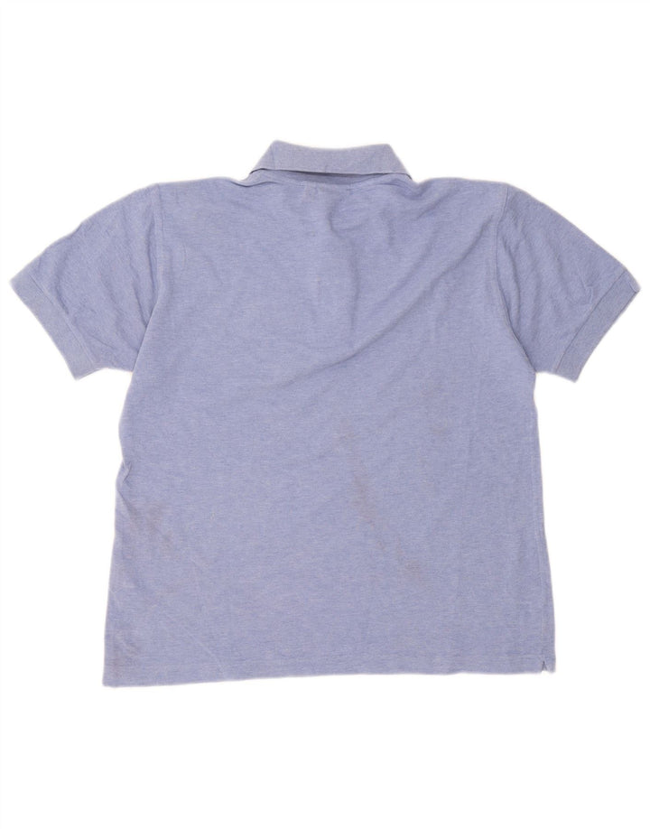 Navigare Mens Polo Shirt Medium Blue Cotton