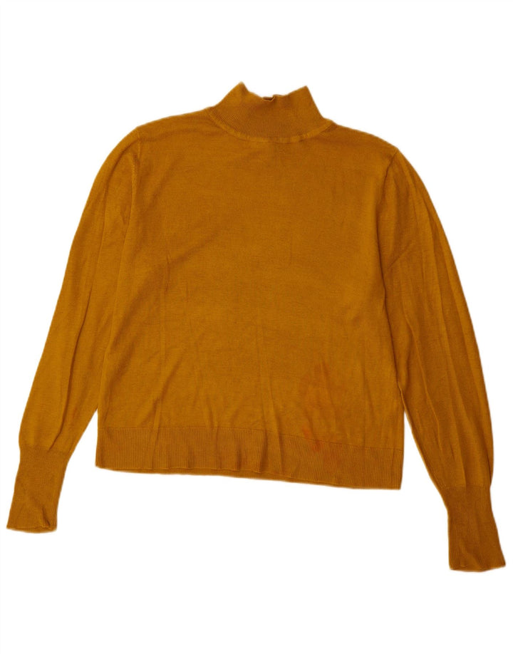 Zara Womens Turtle Neck Jumper Sweater UK 10 Small Beige