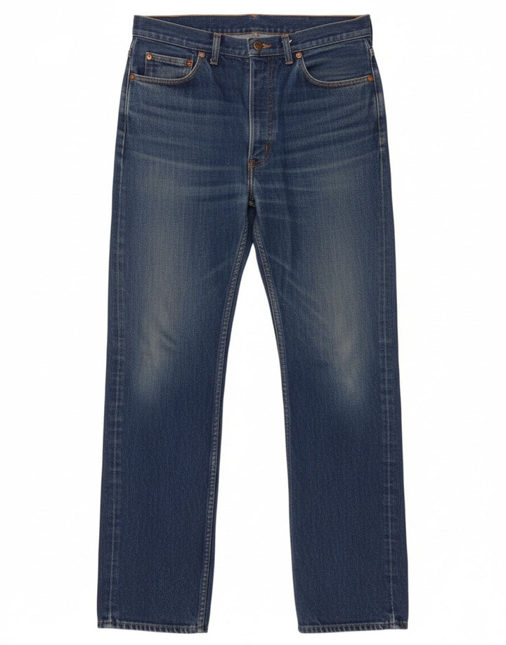 RIFLE Womens Straight Jeans W34 L31 Blue Cotton