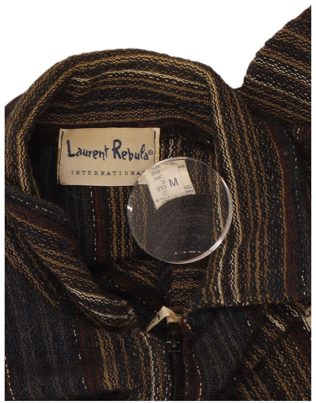 Vintage Mens Flannel Shirt Medium Multicoloured Acrylic